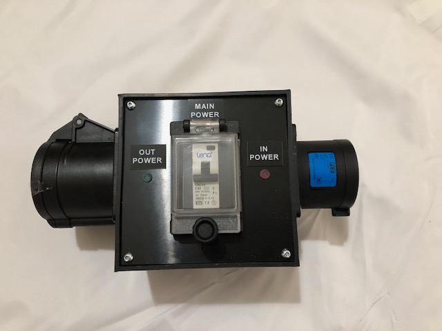 PowerBOX Rubber 32amp 3pH+N+E 400V Cable with In-Line RCCB