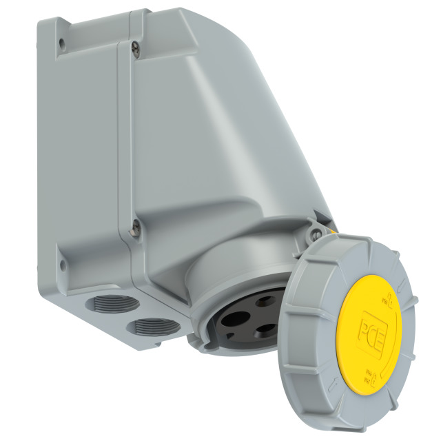 PCE Wall Mount Socket 63A 2P+E 110V IP67 1335-4