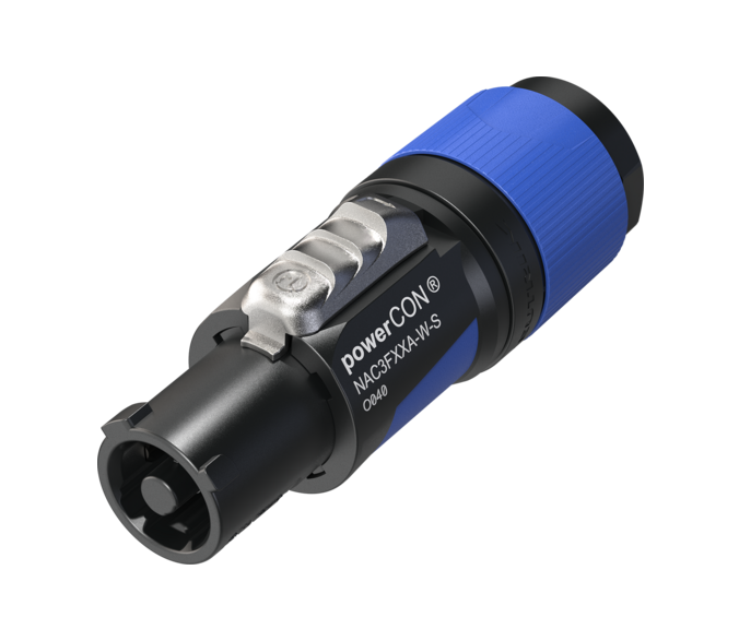 PowerCON Mains Input Blue 3 Pin NAC3FXXA-W-L 2.5mm² (New version 2023)