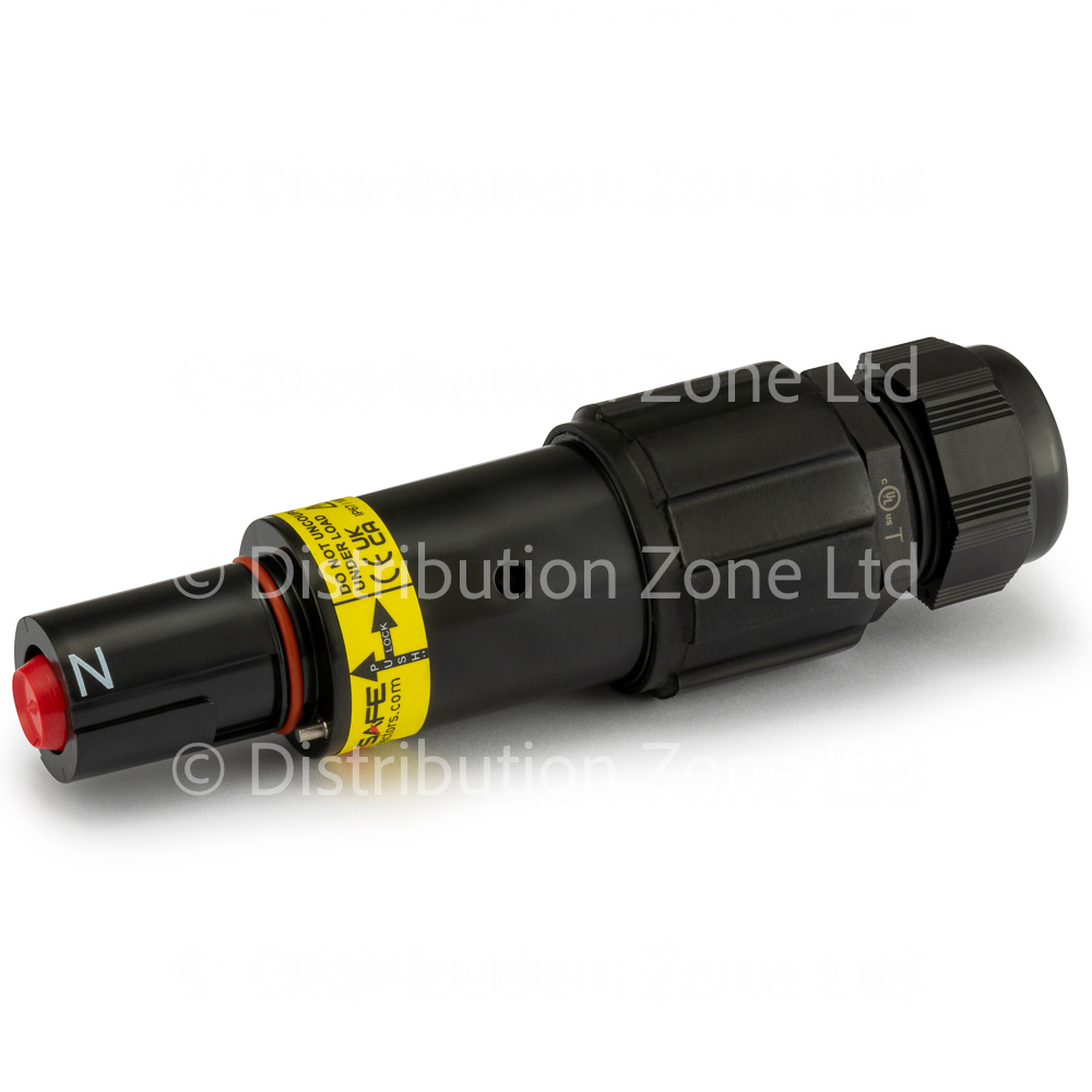 Powersafe Powerlock Connector 800Amp Line Drain Black (Neutral) Old UK + Australia 300mm²