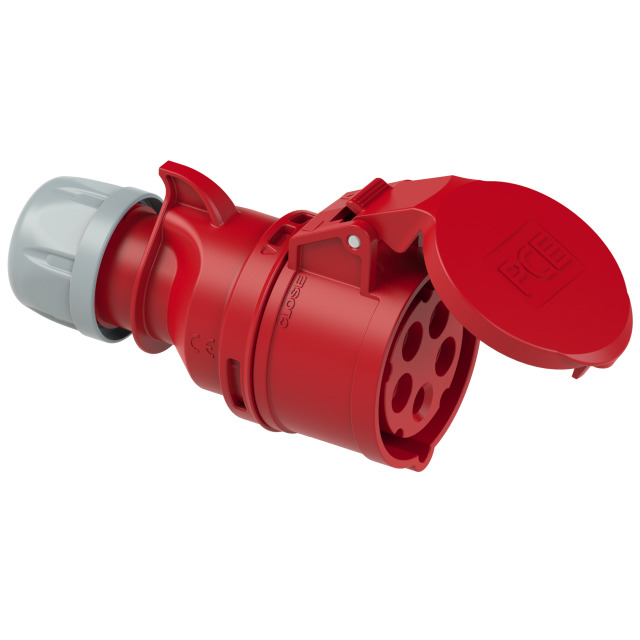 PCE Trailing Commando Socket 32A 3P+N+E 400V IP44 New Shark Series  225-6