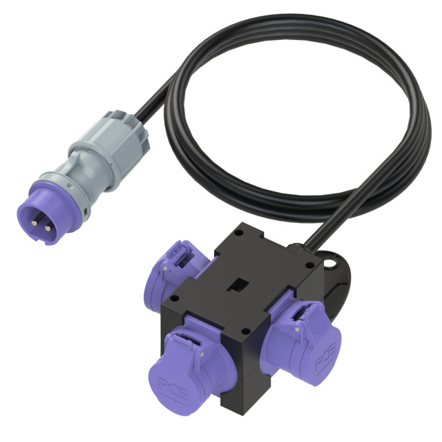 PCE Distribution Adaptor Low Voltage Series ST. Anton 16A 2P 24V (Purple) 9430024