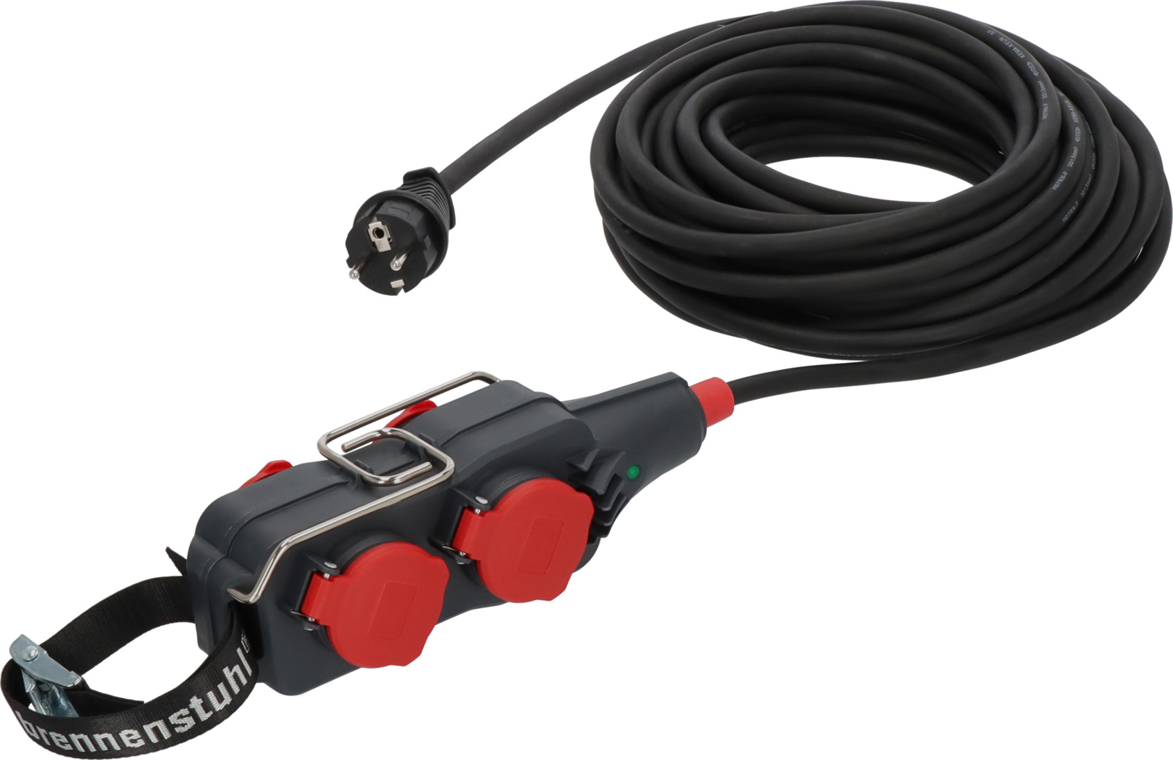 Brennenstuhl 4-gang Schuko distribution box with 15m cable H07RN-F 3G 1.5mm²