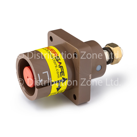 Powersafe Powerlock Panel Mount Source Connector 500A L1 Brown T5
