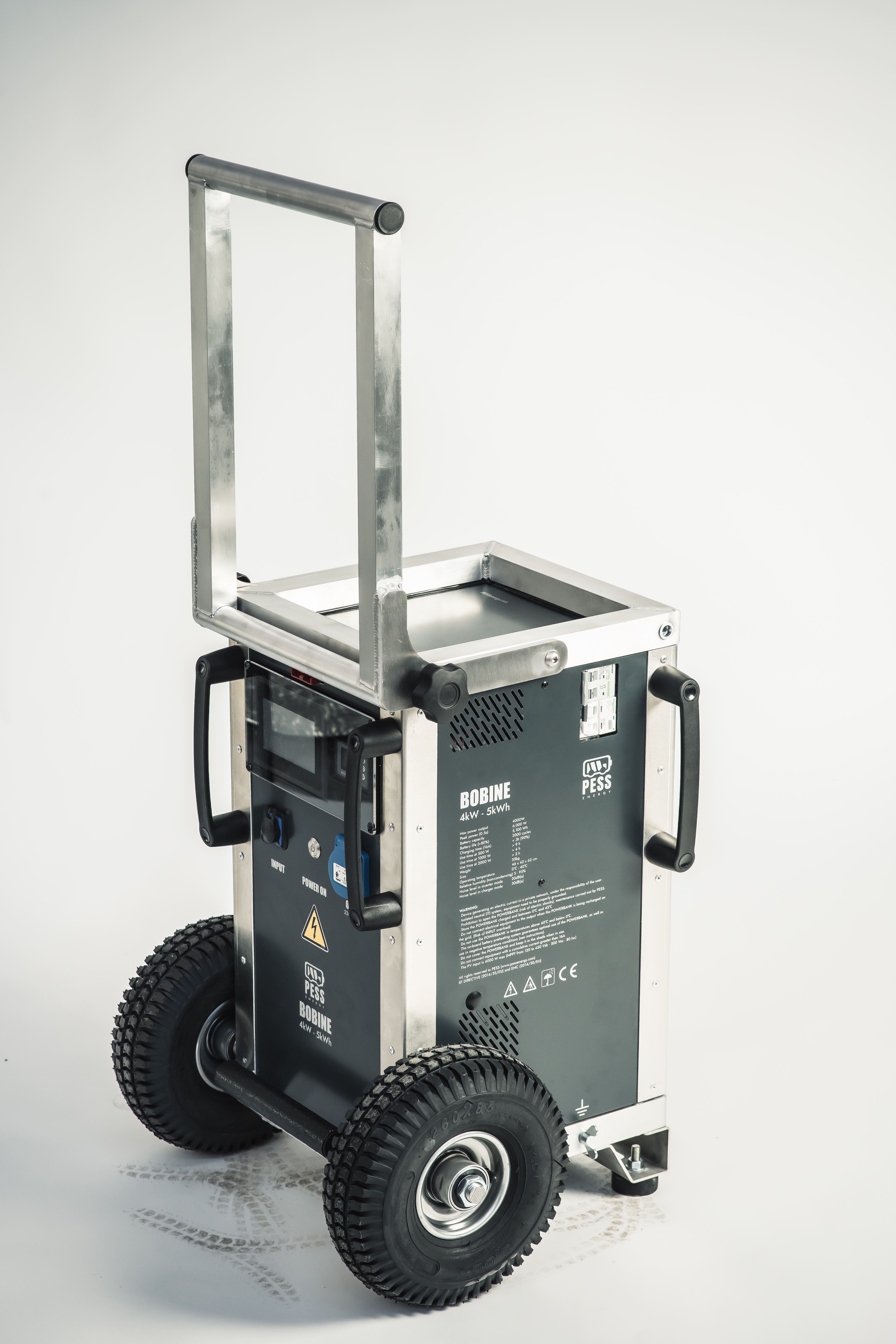 PESS Energy BOBINE Mobile, zero-emission solar generator, off-grid (4000W - 5000Wh)