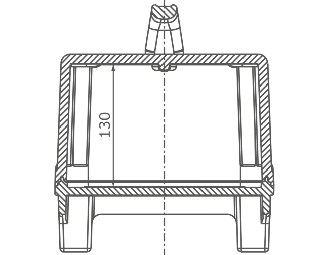 PowerBox Empty box “NEW TURTLE” 10 Module Solid Rubber