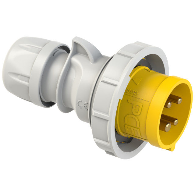 PCE Trailing Commando Plug 16A 3P+E 110V IP67 0142-4