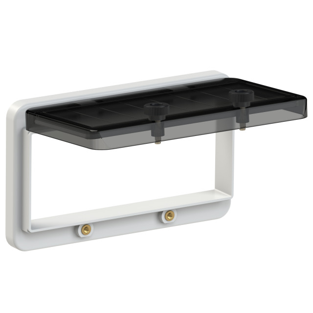 PCE Black Hinged Window Fuse Window 8 Modules IP67 900608