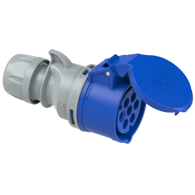 PCE Trailing Socket 16Amp 7 Pin 6P+E 230V IP44 217-9v