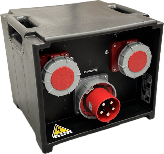 PowerBOX 125A 3pH+N+E 400V To 2 x 63A 3pH+N+E 400V MCB's