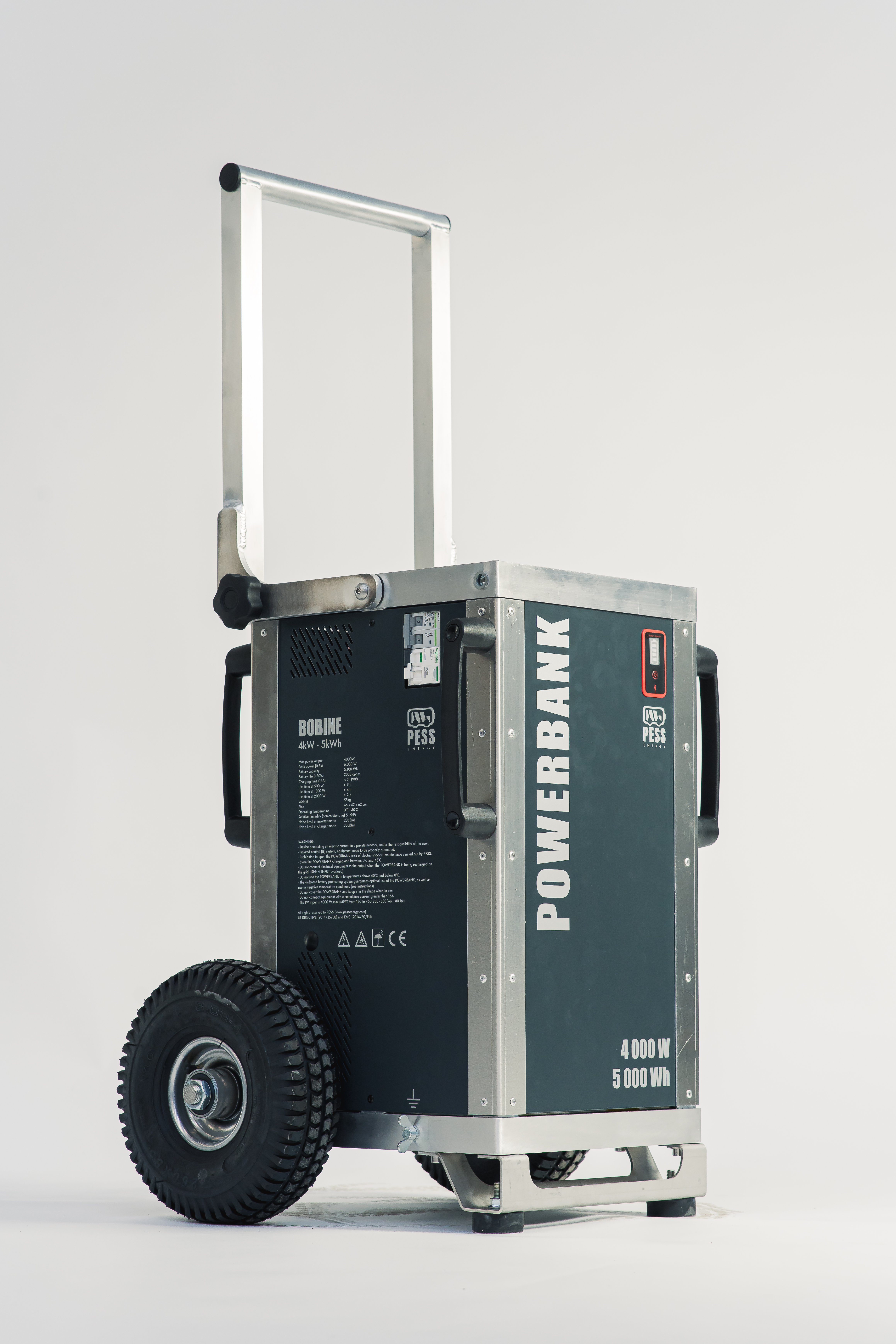 PESS Energy BOBINE Mobile, zero-emission solar generator, off-grid (4000W - 5000Wh)