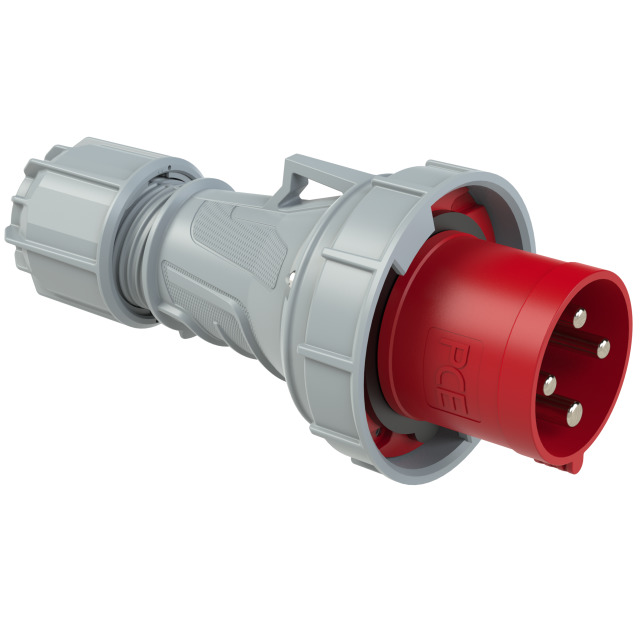 PCE Trailing Commando Plug 63A 3P+E 415V IP67 034-6