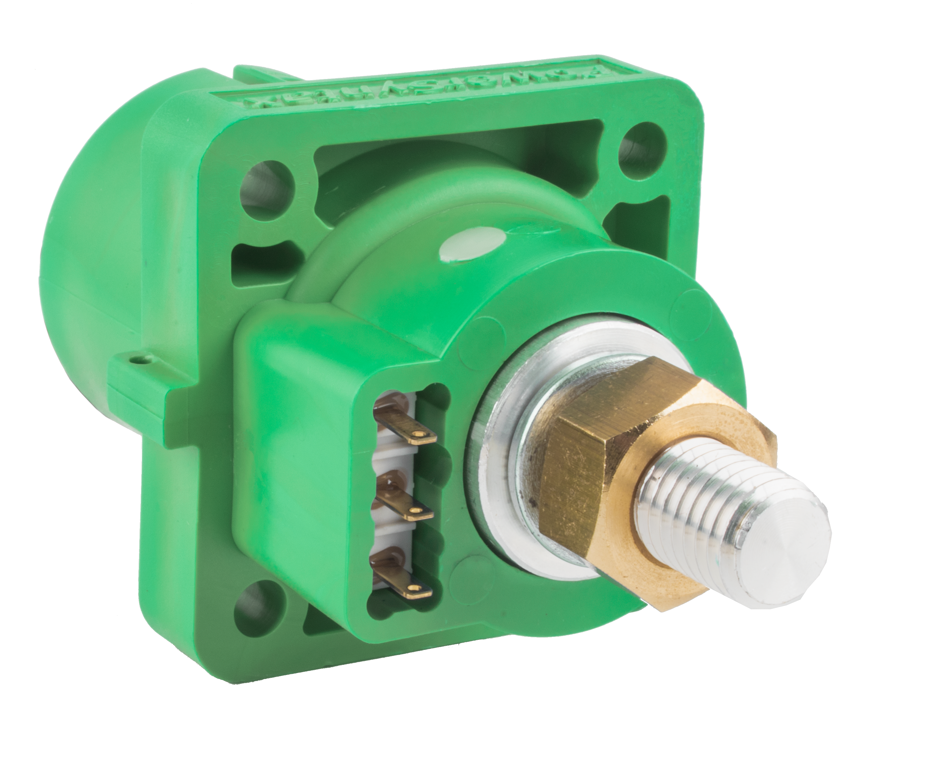 PowerSyntax Panel Source 480A Chain Pilot Earth Green with Microswitch for Auxiliary Circuit