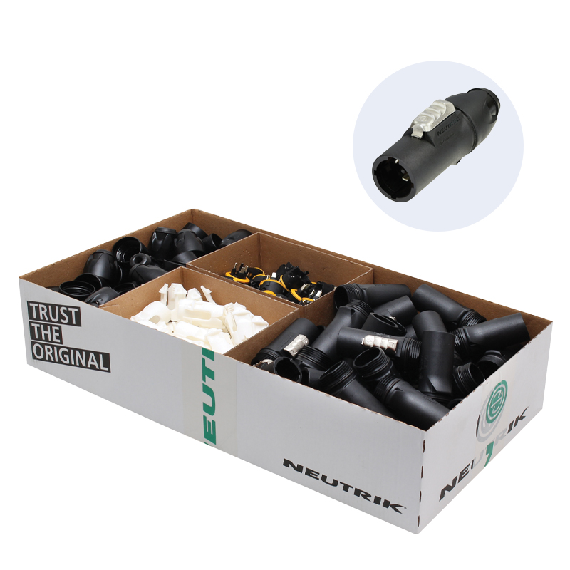PowerCON True 1 Mains Cable Connector Male NAC3MX-W-TOP-Disassembled