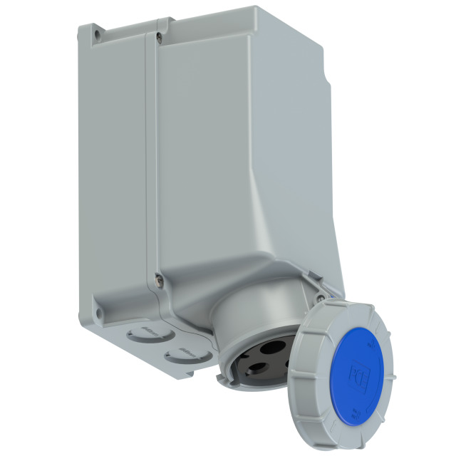 PCE Wall Mount Socket 125A 230V 2P+E IP67 1435-6