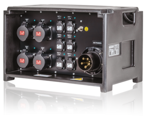 PowerBOX 125amp 3PH+N+PE 400 CUBE 6 x 32A 5p 3 x 32A 3p 6h 400V IP67