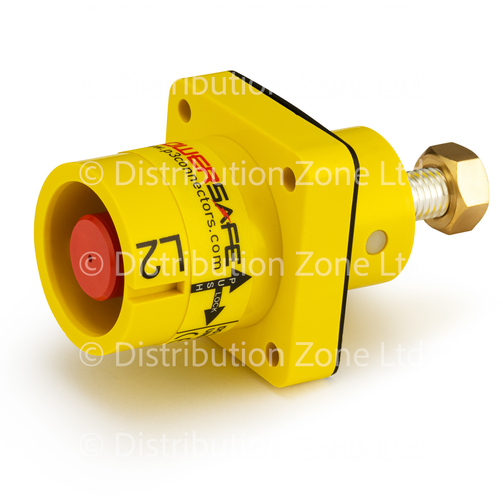 Powersafe Powerlock 800Amp Panel Mount Source Connector Yellow L2 T8 Old UK