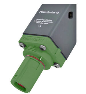 PowerSyntax Chain Pilot Panel Drain Angled M12 threaded Hole SPX 45° 480A Earth Green T5