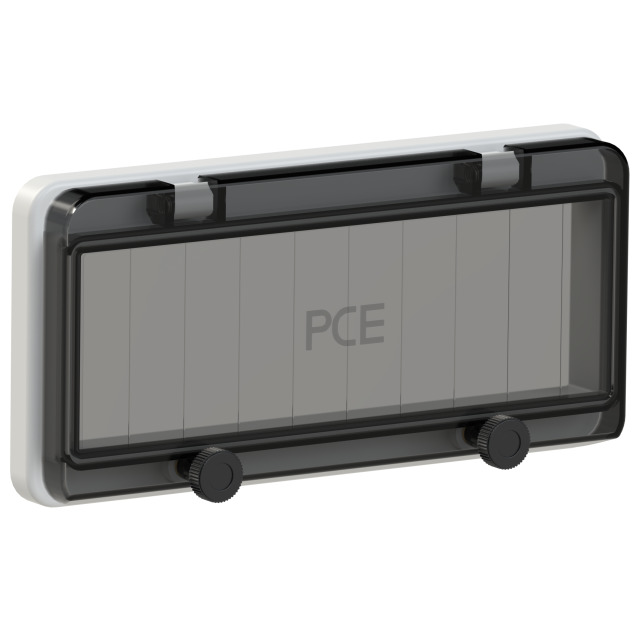 PCE Grey Hinged Window Fuse Window 12 Modules IP67 900612
