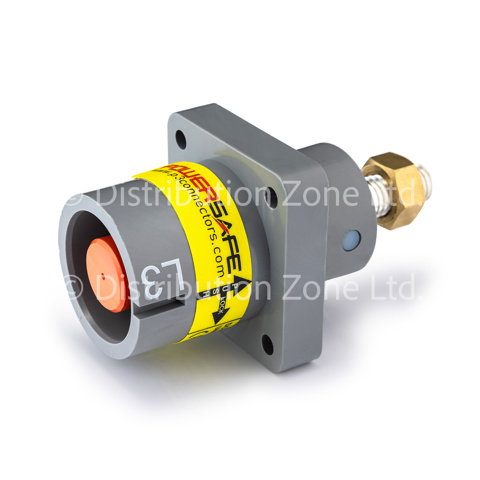 Powersafe Powerlock Panel Mount Source Connector 500A L3 Grey T5