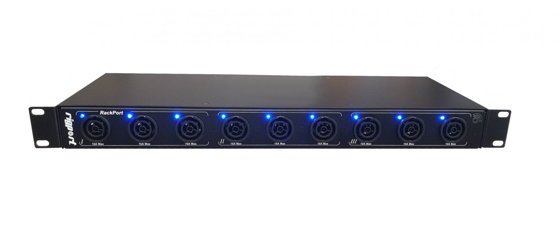 16A 1pH+N+E 230V 1U 19 inch Rack Power Distro with 9 x PowerCON True 1 NAC3FPX
