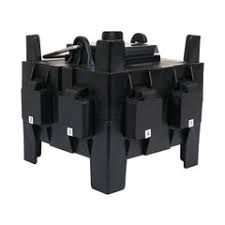 PCE IMST Distro Box 32A 1pH+N+E 230V to 4 x 13Amp UK 230V 1pH+N+E IP44 4 x 10A RCBO Type A