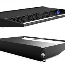 19" Rack Mount 1U 14 way IEC MDU  Neutrik PowerCon Blue Input 14x IEC outlets