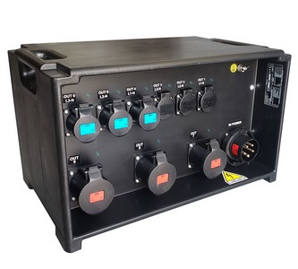 PowerBOX 125amp 3PH+N+PE 400 CUBE 6 x 32A 5p 3 x 32A 3p 6h 400V IP67
