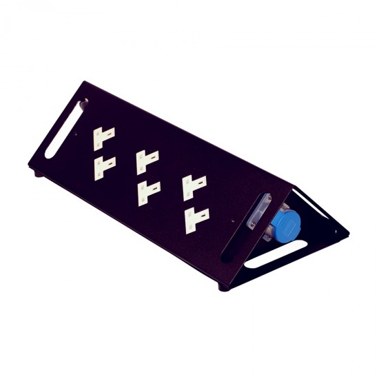 32A 1pH+N+E 230V In/Through To 12 x 13A UK Sockets Toblerone Style