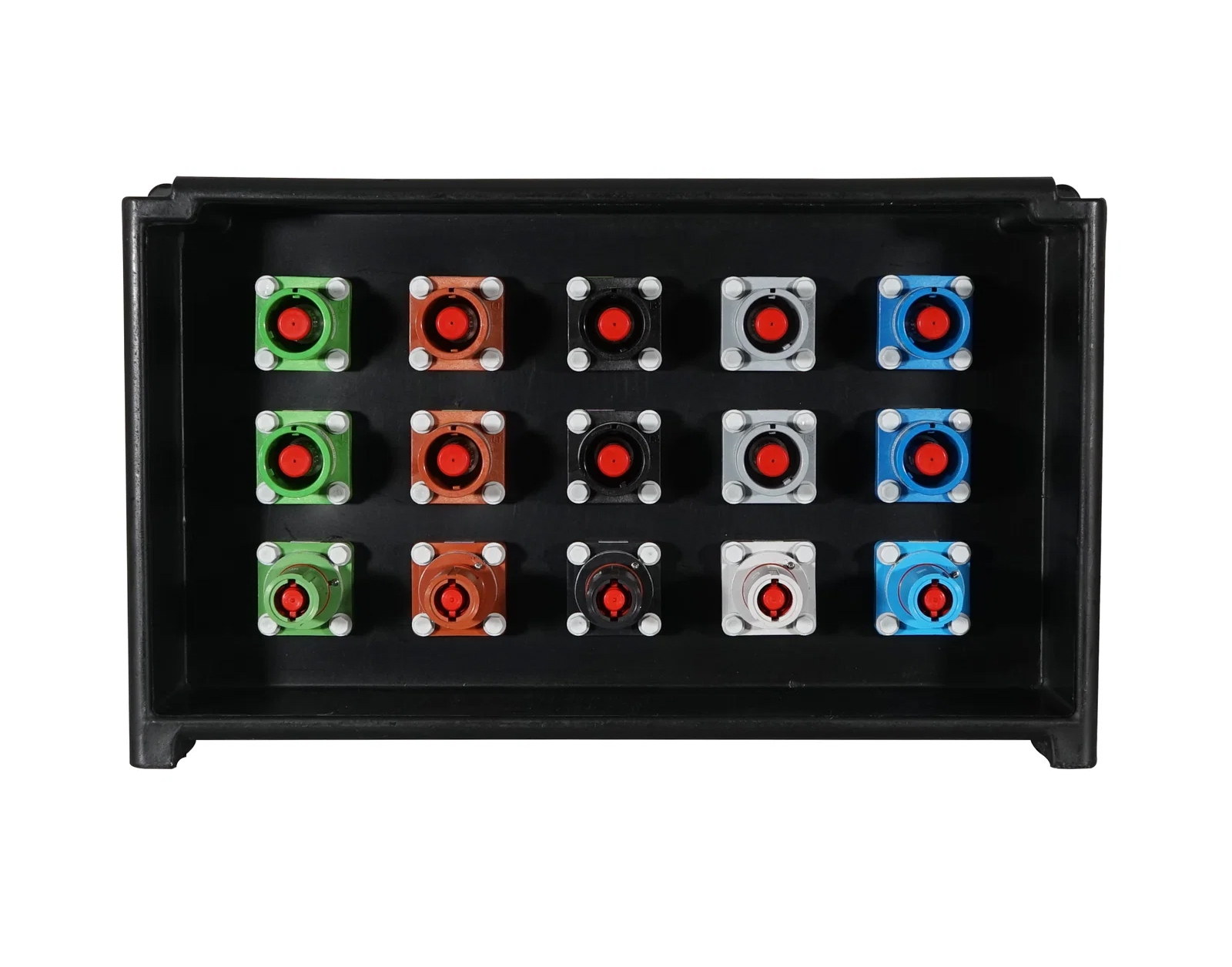 400Amp Powerlock Box 1 x Powerlock In to 2 x Powerlock Out ( L1 L2 L3 N-Blue E-Green )