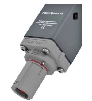 PowerSyntax Basic Panel Drain Angled M12 threaded Hole SPX 45° 480A L3 Grey T5