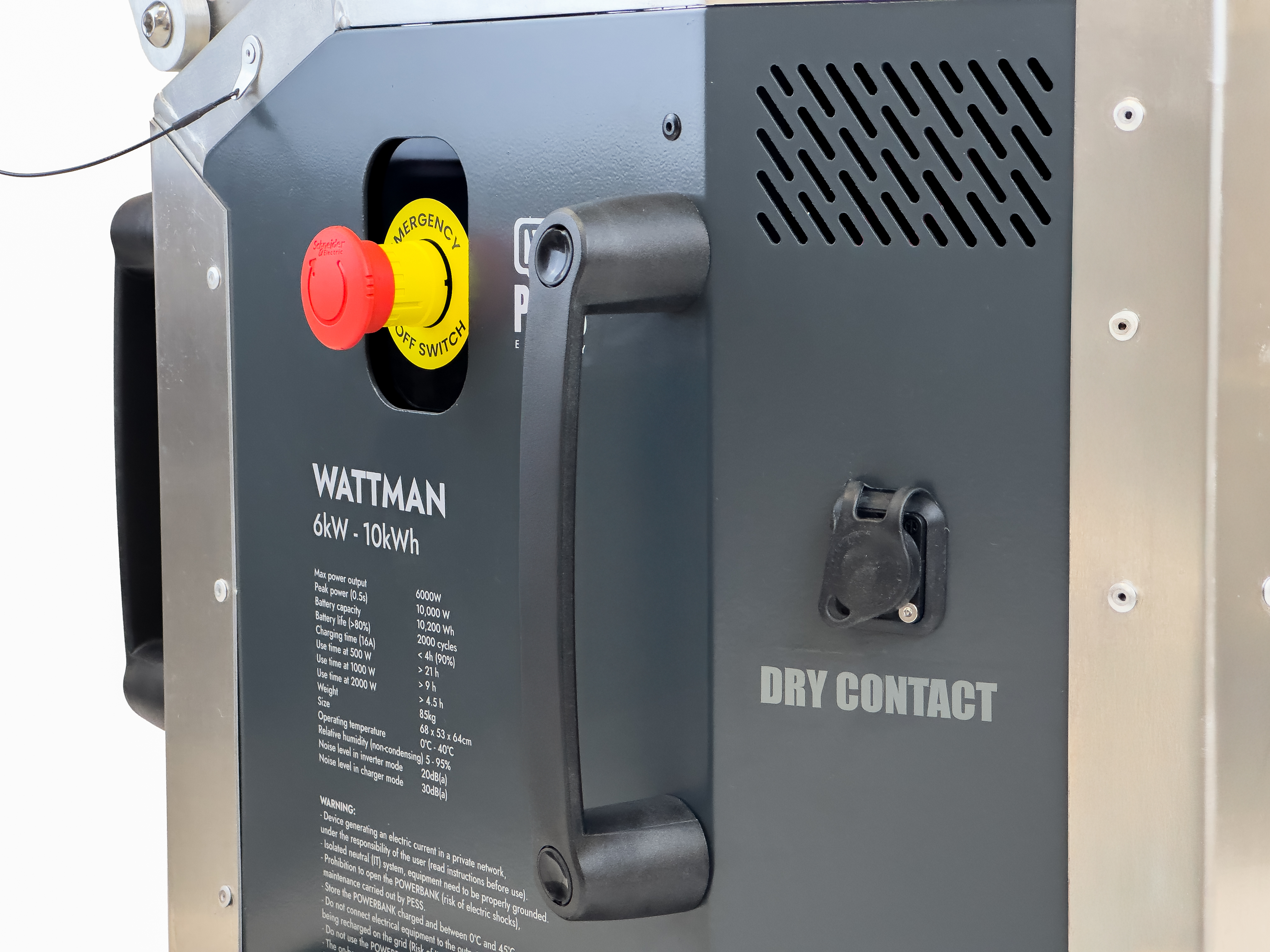 PESS Energy WATTMAN 10kWh Mobile, zero-emission Powerbank Generator, the off-grid green solution.