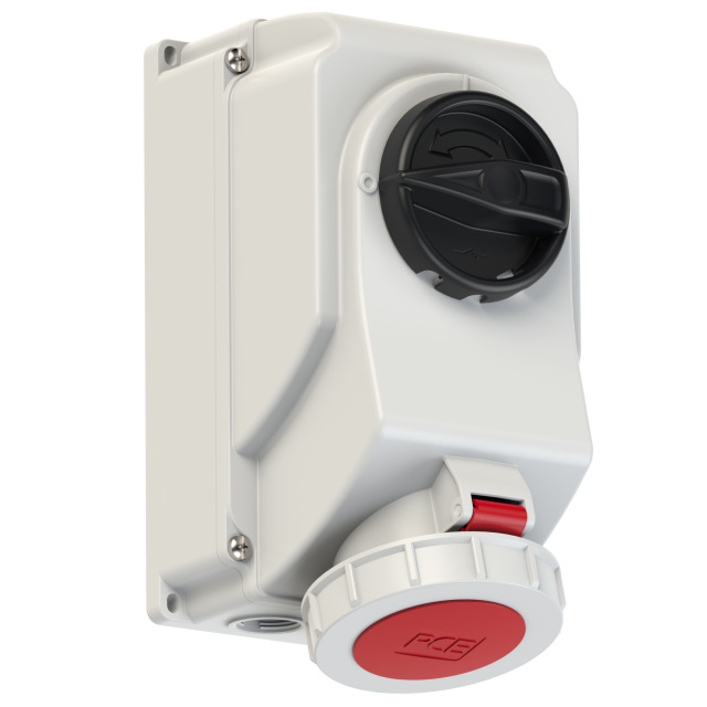 PCE Switched Interlocked Socket 32A 3P+N+E 400V IP67 75252-6