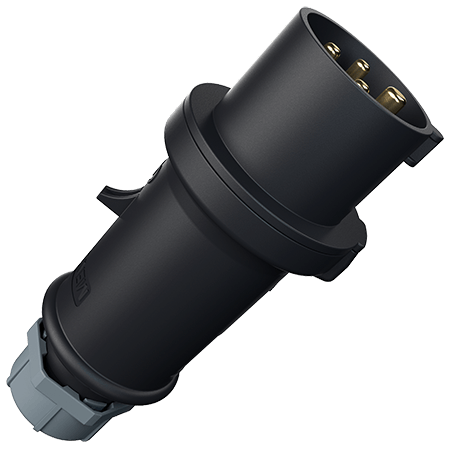 Mennekes ProTOP® Black Stage Event Plug 16A 2P+E 230V 6H IP44 150ZA