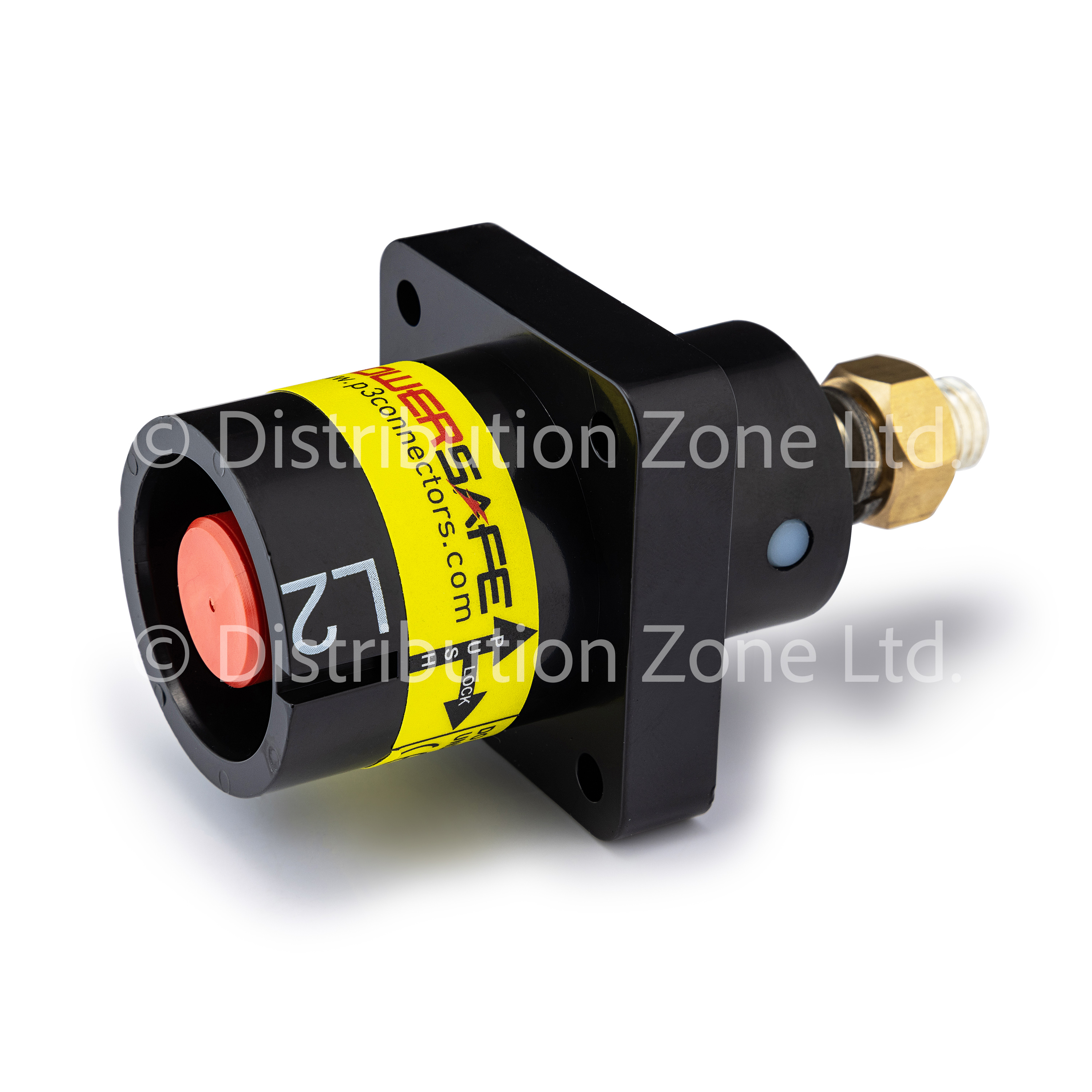 Powersafe Powerlock Panel Mount Source Connector 500A L2 Black T5