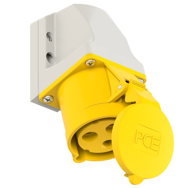 PCE Wall Socket 32A 110V 2P+E  IP44 123-4k