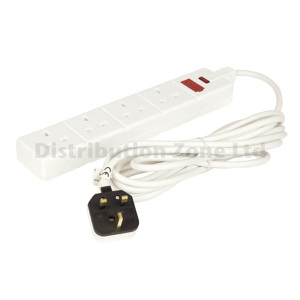 Masterplug Permaplug 13 Amp 3 Pin 1 Gang Nero Resistente Presa di Rete 13A
