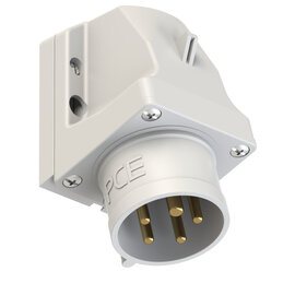 PCE Wall Mount Appliance Inlet 16A 3P+N+E 50V IP44 515-1