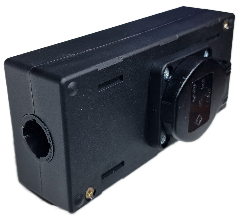 RigPort L1S2T1-MKII PowerCON True 1 to 2 x Schuko Sockets with Lids