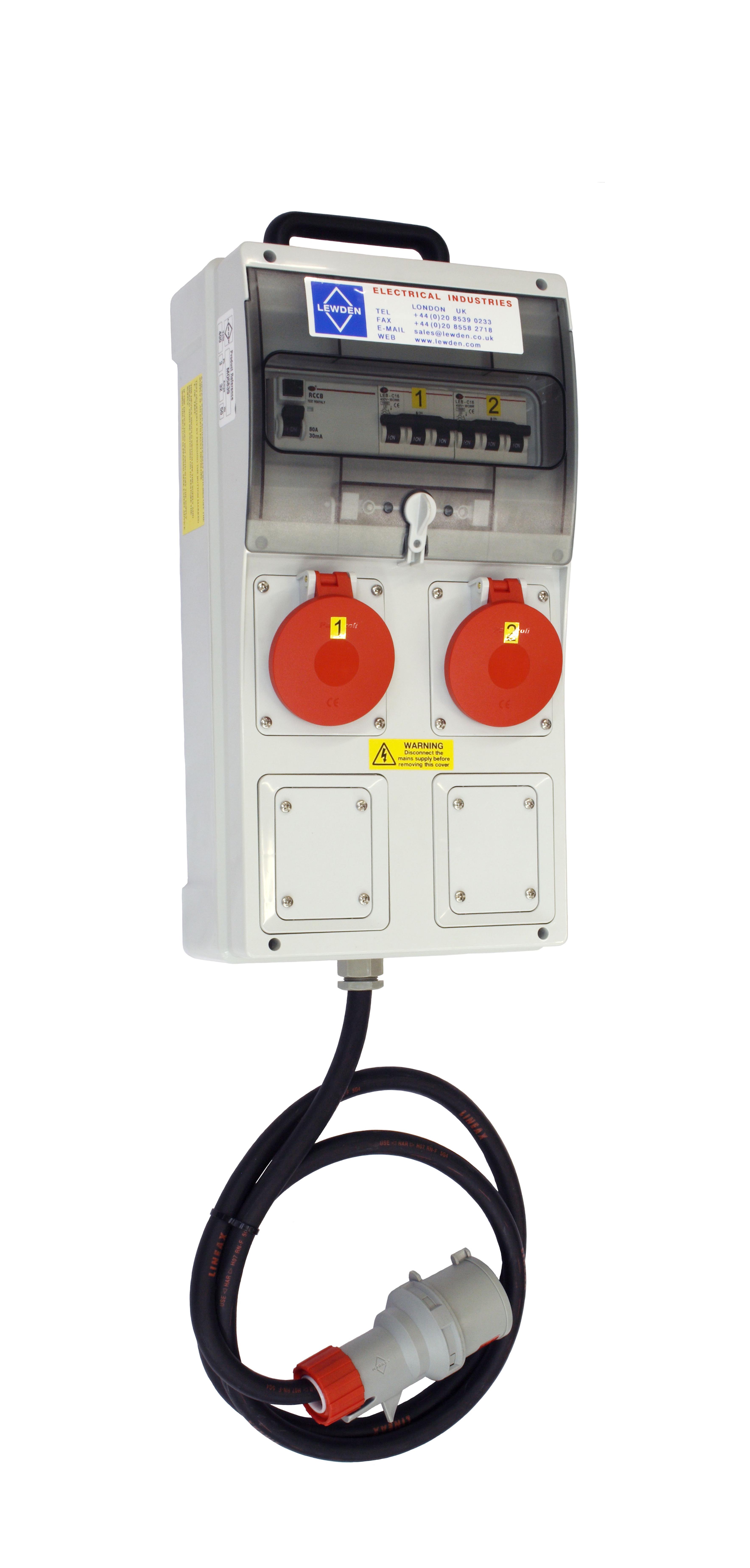 Palazzoli Lewden Wall Mount Distribution Box 63A 3Phase
