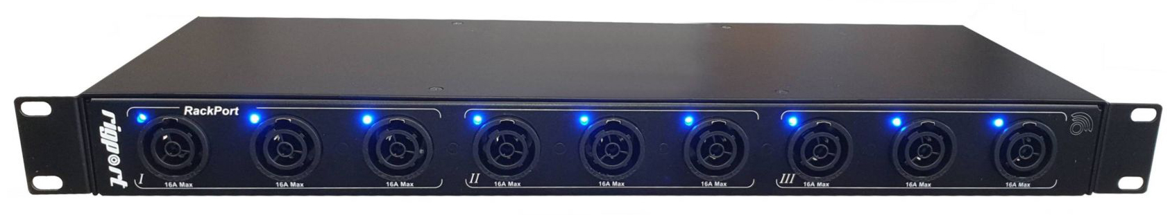 16A 1pH+N+E 230V 1U 19 inch Rack Power Distro with 9 x PowerCON True 1 NAC3FPX
