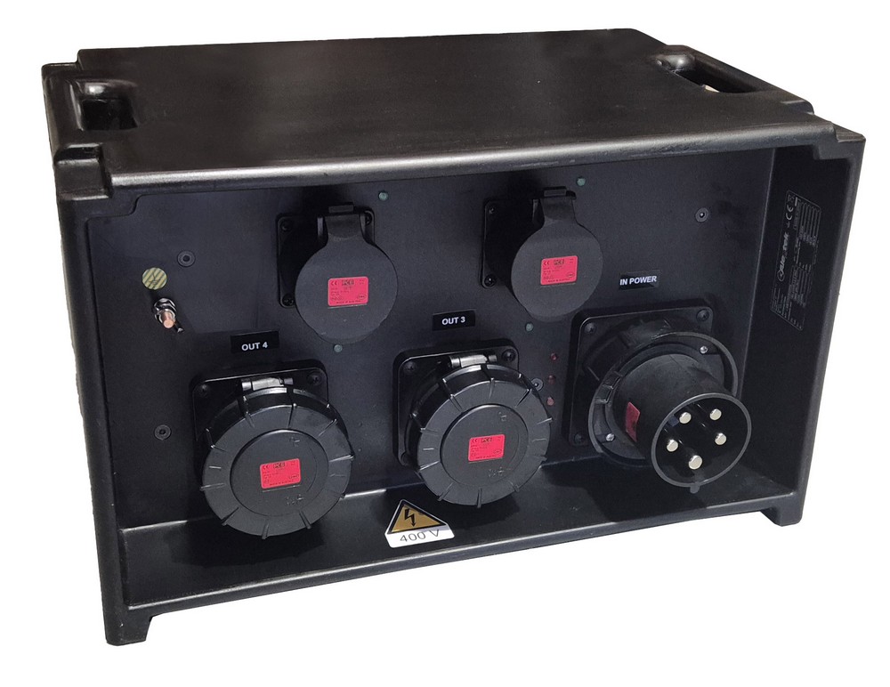 PowerBOX 125A 3pH+N+E 400V to 2 x 63A 3pH+N+E  400V + 2 x 32A 3pH+N+E 400V MCB's RCBO's