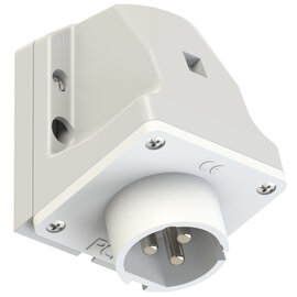 PCE Extra Low Voltage Surface Inlet 16A 3P 24 / 42V IP44 White DC 583-10v