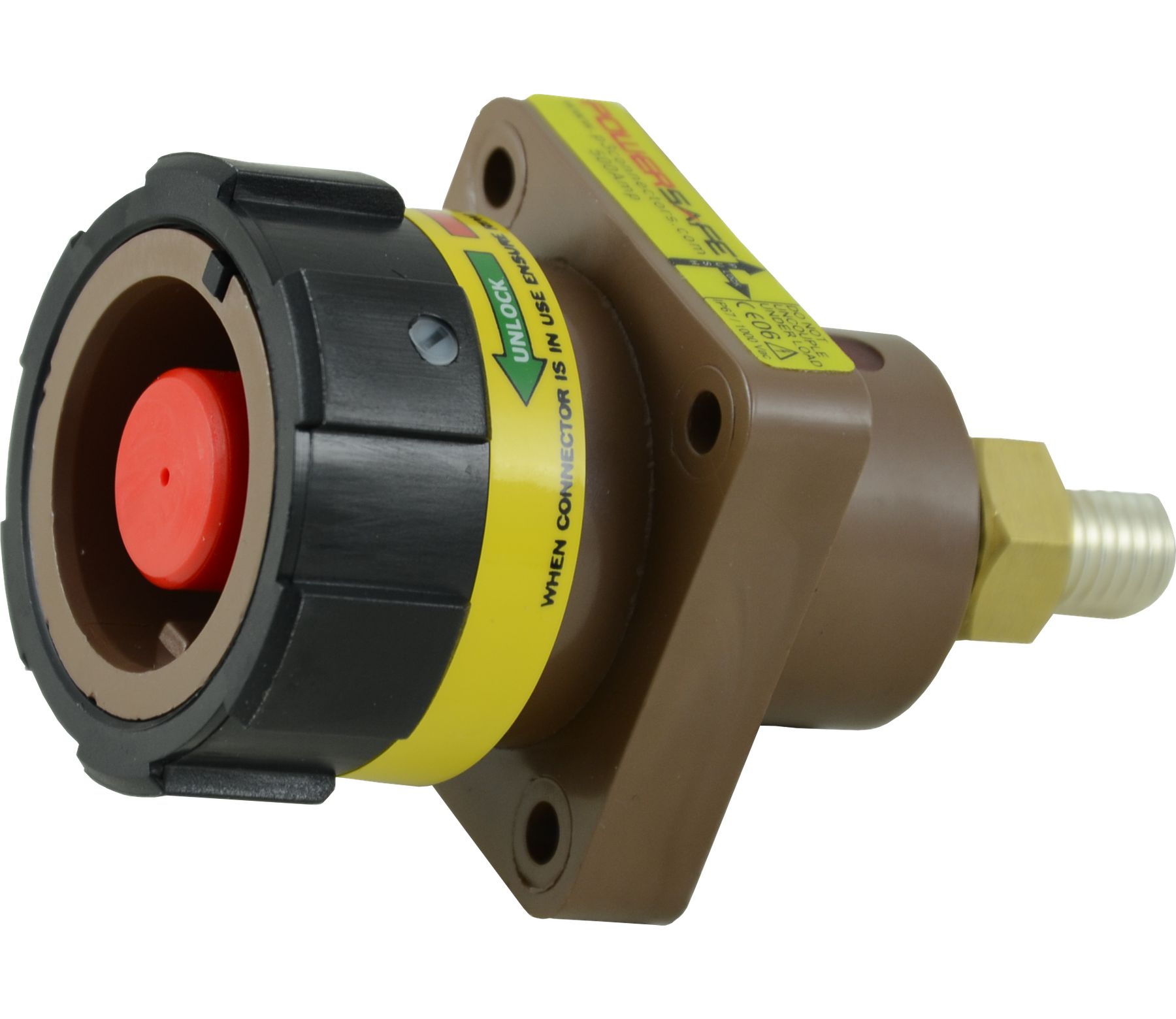 Powersafe Powerlock Rotalock 500Amp Panel Mount Source Connector Brown L1 T5