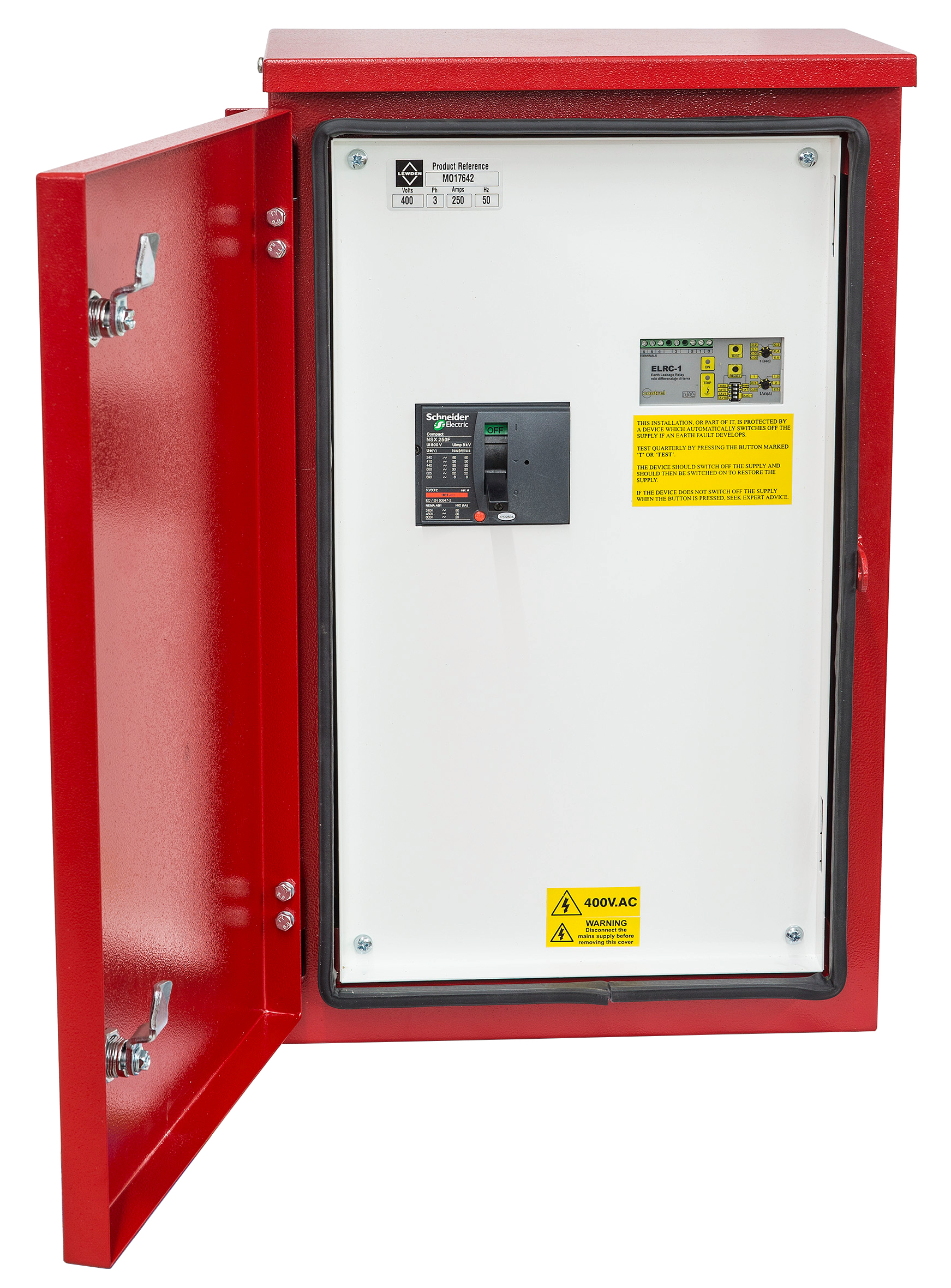 Powerlock Wall Box Panel Source L1 L2 L3 N-Blue E-Green with Adjustable Earth Leakage Protection 400A