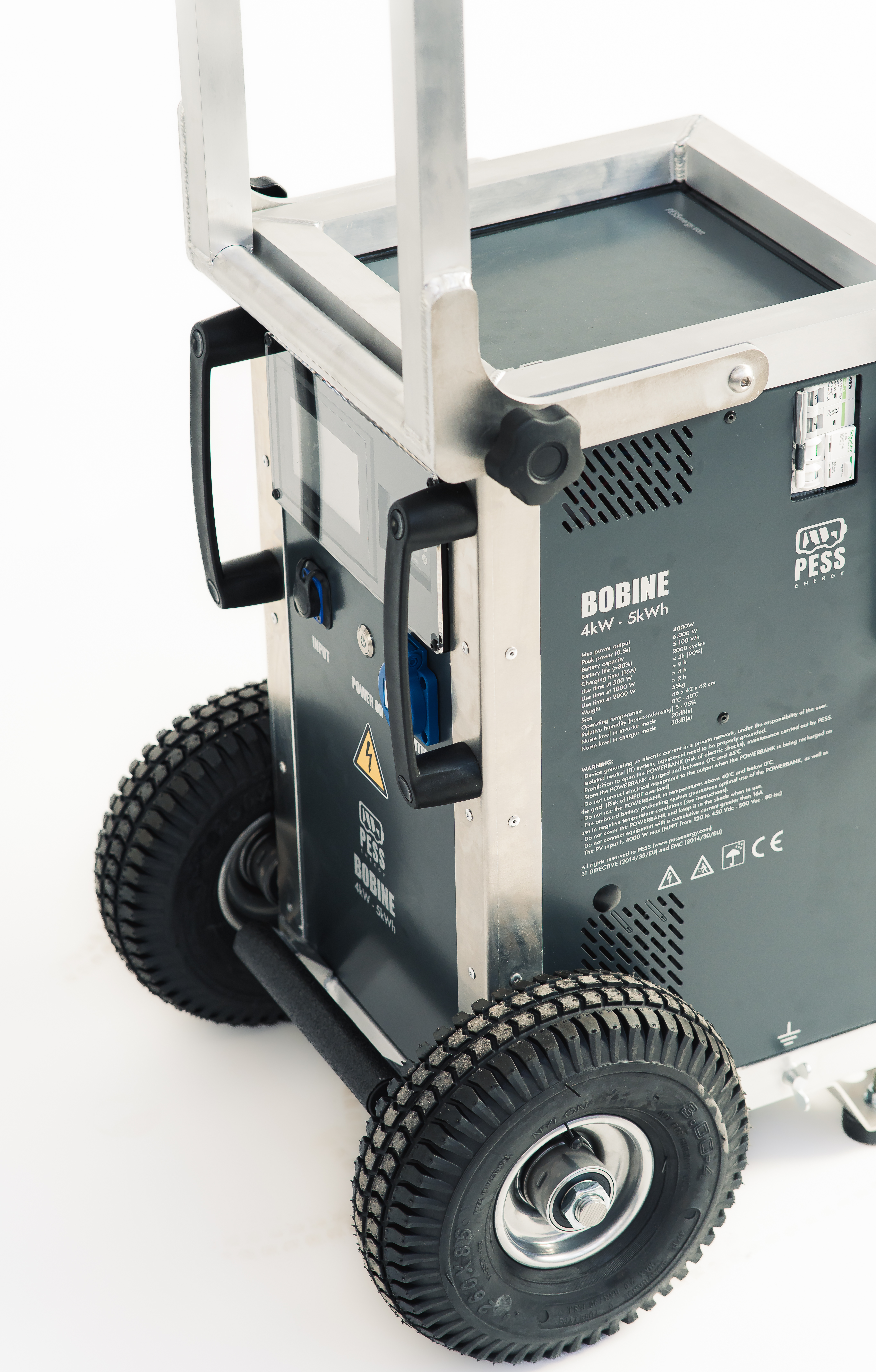 PESS Energy BOBINE Mobile, zero-emission solar generator, off-grid (4000W - 5000Wh)