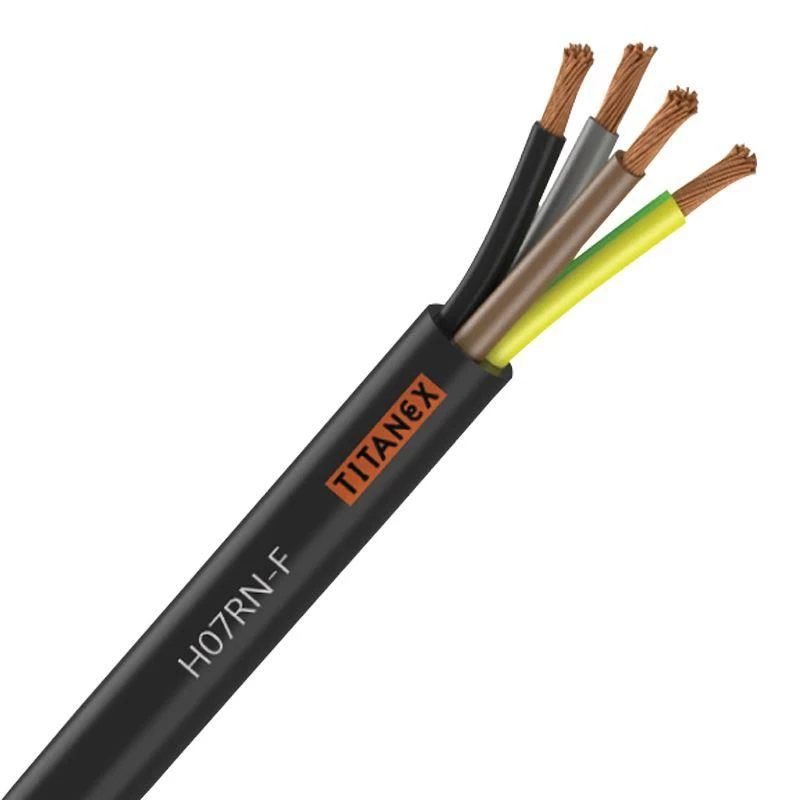 6mm² H07RN-F Rubber 4 Core Cable x 100 Mtr (Nexans)