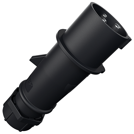 Mennekes ProTOP® Black Stage Event Plug 16A 2P+E 230V 6H IP44 150ZA