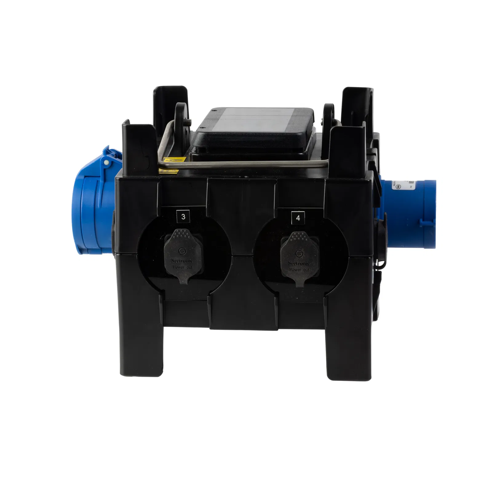 PCE IMST Distro Box 32A 1pH+N+E 230V In/Out to 4 x PowerCON True 1 RCBO + 4 x MCB's