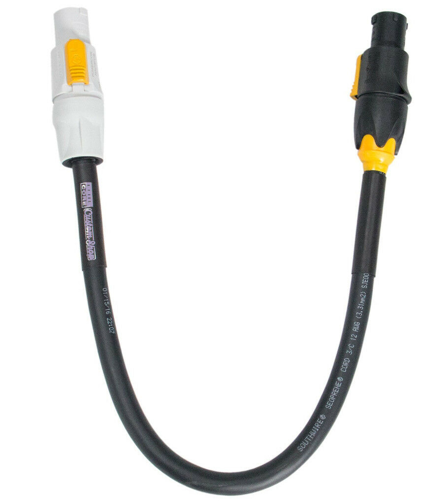 PowerCON NAC3FCB Grey to PowerCON True1 NAC3FX-W-TOP with H07RN-F 3G 2.5 mm².
